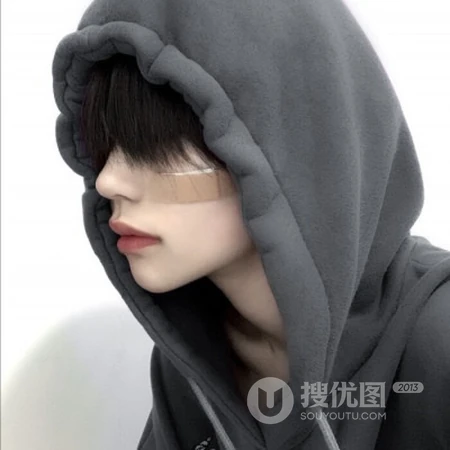 略带伤感的帅气8090潮男，男生，帅哥不完全露脸暗黑真人微信头像图片
