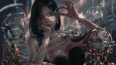 画师wlop人物系列作品高清壁纸第1012期推荐