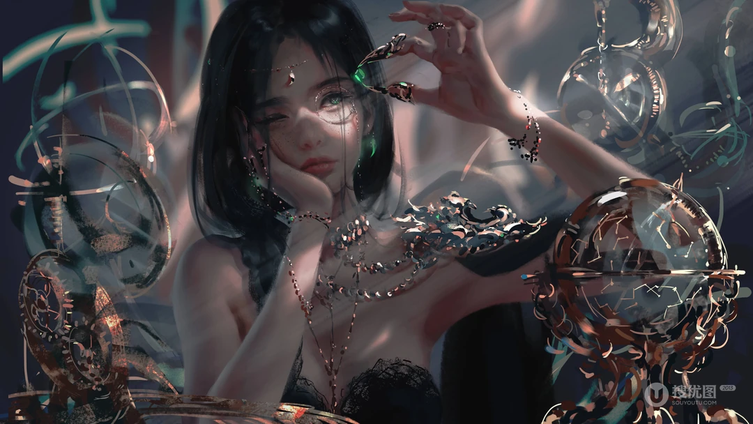 画师wlop人物系列作品高清壁纸第1012期推荐