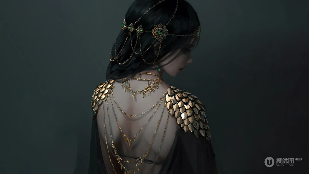 画师wlop人物系列作品高清壁纸第1012期推荐