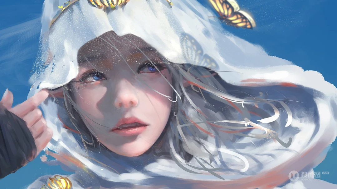 画师wlop人物系列作品高清壁纸第1012期推荐