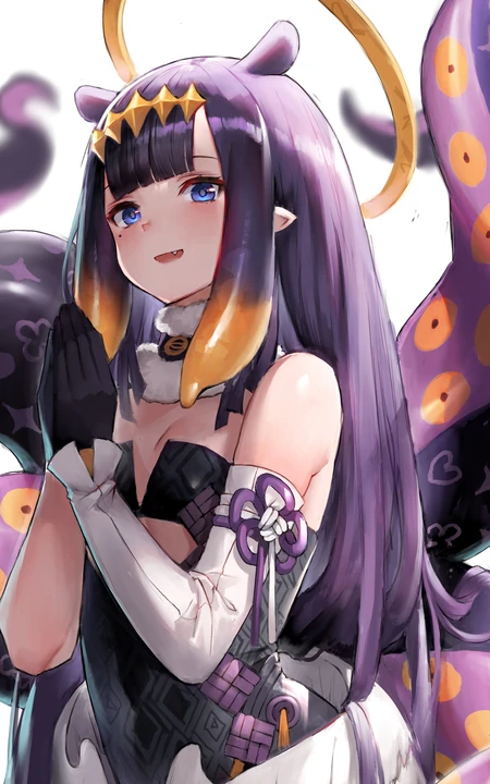 头上有光环的动漫少女