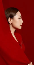 白冰魅力中国红超美艺术感写真图片