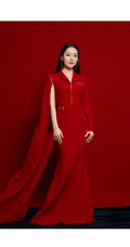 白冰魅力中国红超美艺术感写真图片