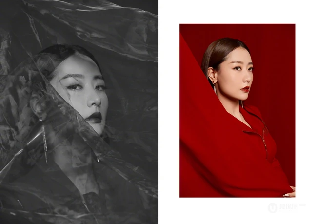 白冰魅力中国红超美艺术感写真图片