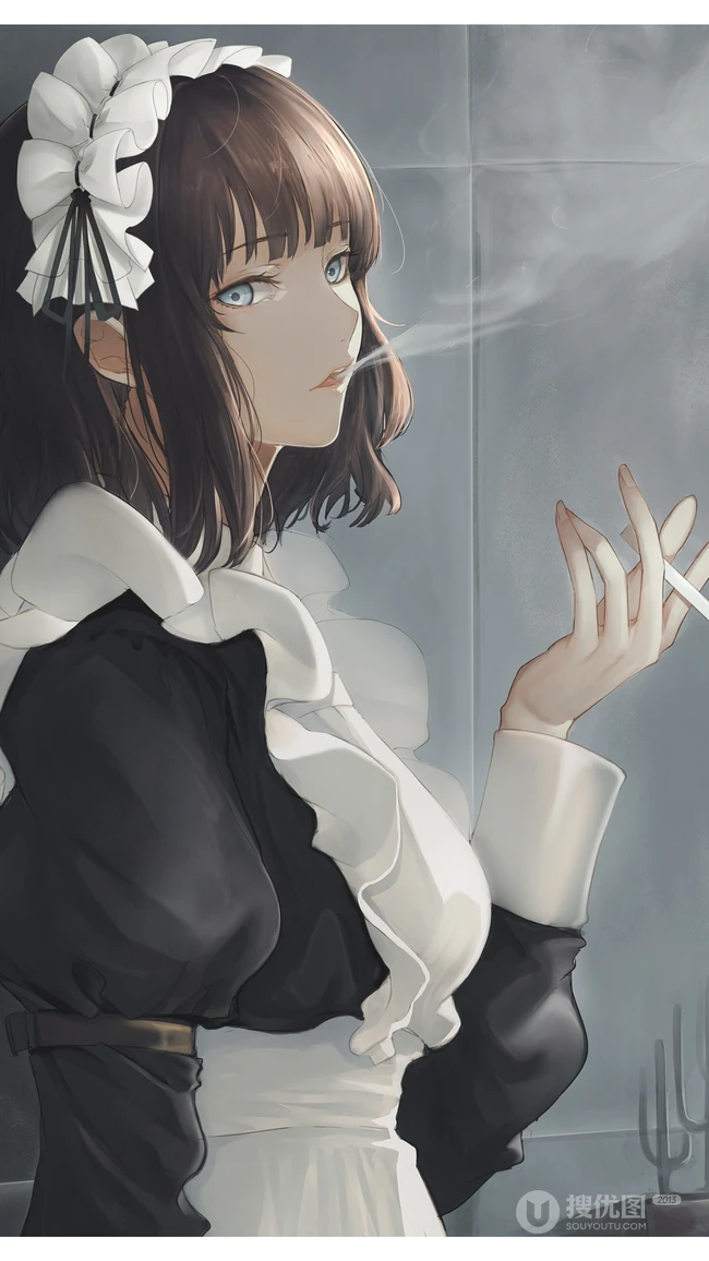 10月12日继续为您精选各类好看的动漫美女人像插画手机壁纸第二波
