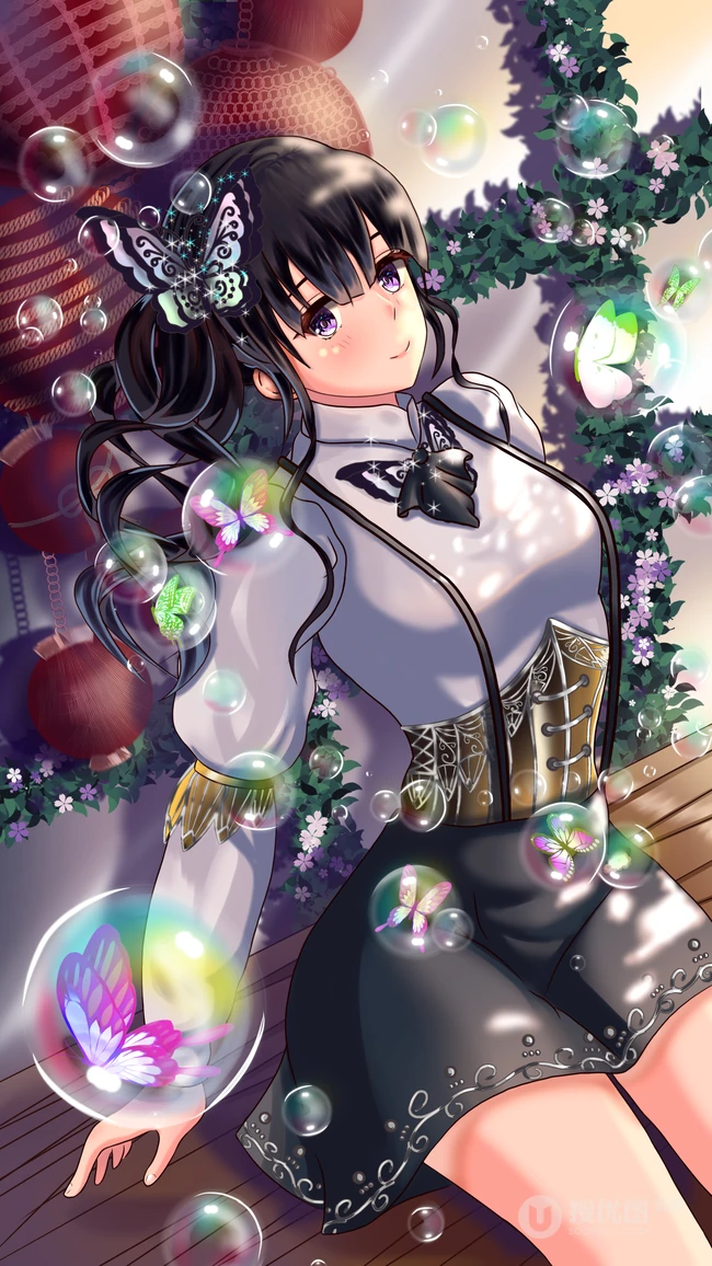 10月13日搜优图精选色彩缤纷高清好看的动漫少女手机壁纸下载