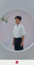 他从画中来，林雨申白衫黑裤复古绅士写真图片