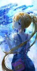回眸一笑，美丽动人，精选超美回眸二次元动漫少女高清插画图集