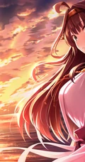 回眸一笑，美丽动人，精选超美回眸二次元动漫少女高清插画图集