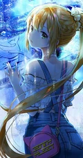 回眸一笑，美丽动人，精选超美回眸二次元动漫少女高清插画图集