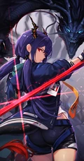 回眸一笑，美丽动人，精选超美回眸二次元动漫少女高清插画图集