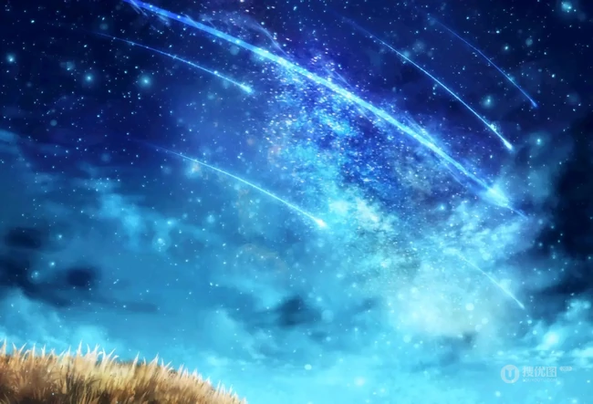 浪漫的天空，白云，星空，超美的二次元天空系列人物场景插画美图集锦