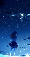 浪漫的天空，白云，星空，超美的二次元天空系列人物场景插画美图集锦