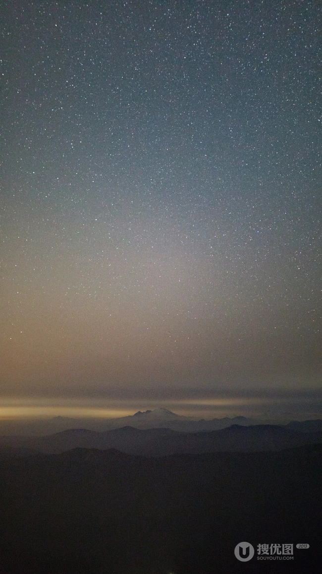 星空下的群山风景高清手机壁纸