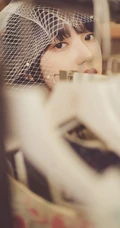 程潇身着白裙，头戴网纱宛若公主超美写真图集