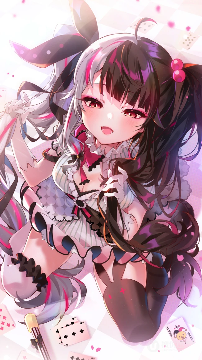 穿紧身衣听MP3的动漫美女手机壁纸