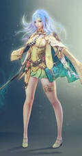 穿紧身衣听MP3的动漫美女手机壁纸