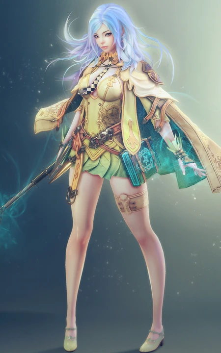 帅气的动漫魔法师女人物手机壁纸