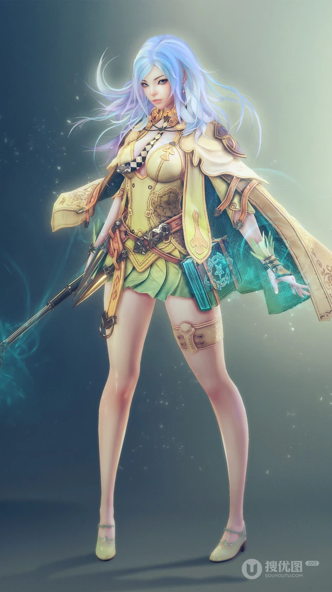 帅气的动漫魔法师女人物手机壁纸