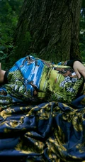 乔欣优雅动人户外山谷，小溪等旅拍森系写真照片