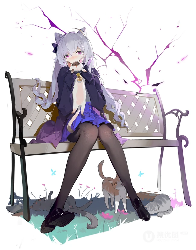 二次元 短裙 JK制服 女仆 学生妹 动漫女生插画图集