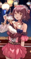 温暖的插画 灯光 灯笼 提灯少女 喜庆 动漫二次元喜庆节日和少女图片