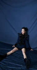 黄圣依复古英伦风套装短裤可爱写真照
