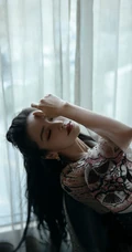 angelababy杨颖优雅复古印花公主裙唯美写真图片