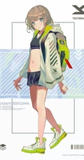 背着包包的二次元可爱，活力，甜美动漫学生妹少女精选高清插画图集欣赏