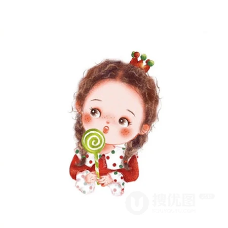 2020年圣诞节专属情侣头像，戴圣诞帽的卡通人物情侣头像一左一右配对图片