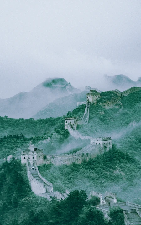 中国著名古建筑长城的风景手机壁纸