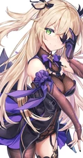 大大眼睛，带耳朵的狐狸或兔子动漫少女人物高清图片