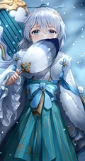 大大眼睛，带耳朵的狐狸或兔子动漫少女人物高清图片