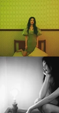 白鹿复古气质，柔美妩媚暖色调楼宇间写真图集