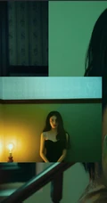 白鹿复古气质，柔美妩媚暖色调楼宇间写真图集
