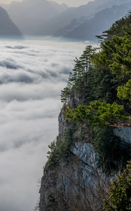 美丽的大自然云海山脉风景高清手机壁纸