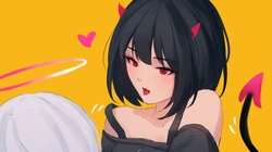 一组能勾起少女心的动漫小恶魔美少女高清桌面壁纸