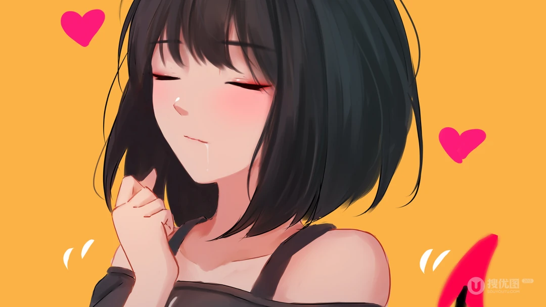 一组能勾起少女心的动漫小恶魔美少女高清桌面壁纸
