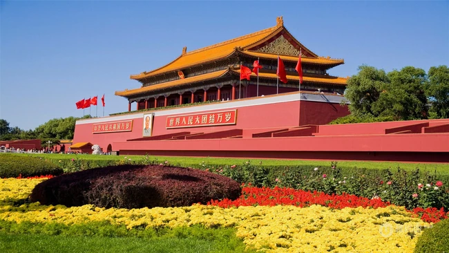 北京天安门城门，城楼高清图片