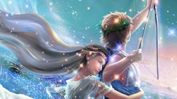梦幻炫丽的星座插画桌面壁纸