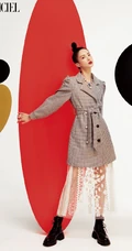 金晨最新《时装LOFFICIEL》十一月刊杂志写真，多套服饰诠释&ldquo;姐姐&rdquo;魅力