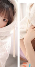 气质可爱俏皮马尾辫发型少女休闲短款装肩带背心短裤室内写真照