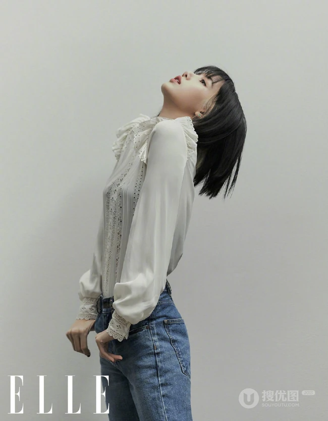 Lisa气质露背装，清爽休闲装时尚穿搭登杂志优雅写真美照