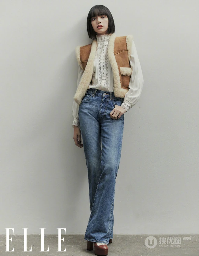 Lisa气质露背装，清爽休闲装时尚穿搭登杂志优雅写真美照