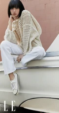 Lisa气质露背装，清爽休闲装时尚穿搭登杂志优雅写真美照