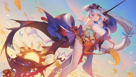 超清好看的动漫女法师人物插画壁纸图片