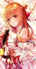 绑着公主头发型的精美二次元漂亮小姐姐超高清插画图片（杂图集）