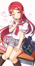 绑着公主头发型的精美二次元漂亮小姐姐超高清插画图片（杂图集）