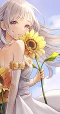 绑着公主头发型的精美二次元漂亮小姐姐超高清插画图片（杂图集）